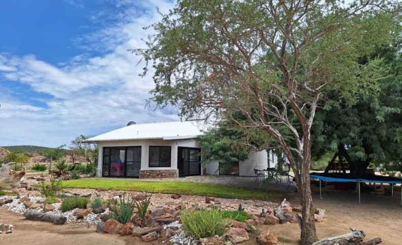 Namibian Cattle Farm with House