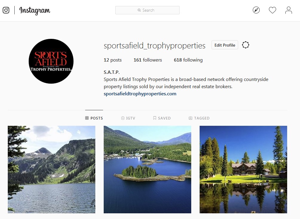 Sports Afield Trophy Properties on Instagram!
