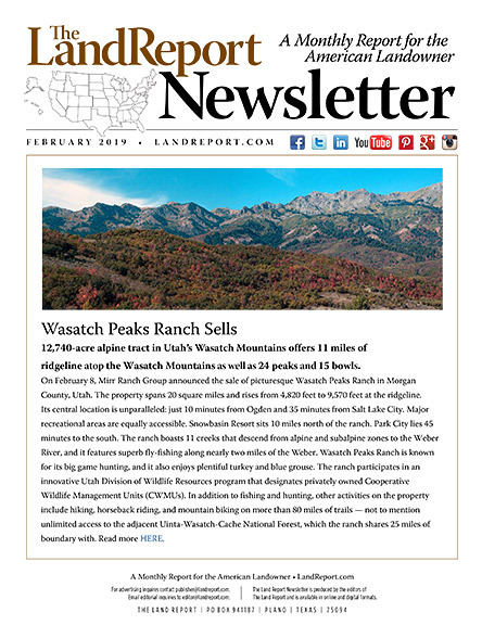 Land Report February 2019 Newsletter