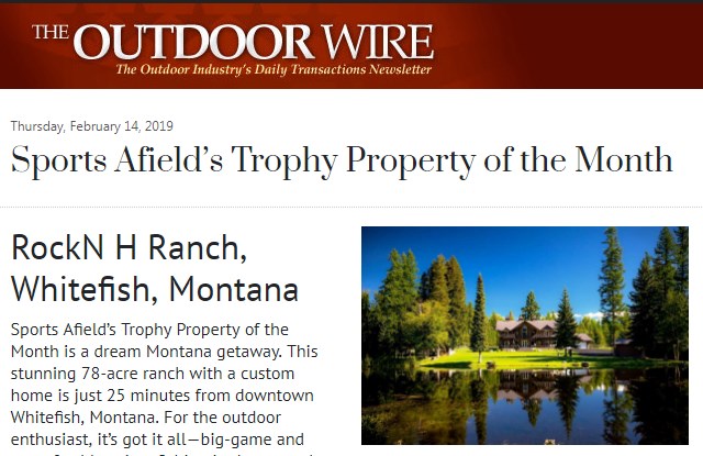 Trophy Property of the Month on The Outdoor Wire