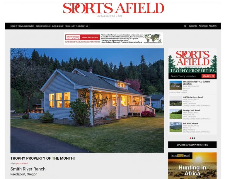 Trophy Property of the Month! Sports Afield Trophy