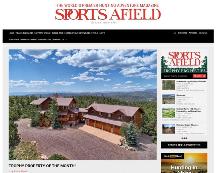 Trophy Property Of The Month Sports Afield Trophy Properties