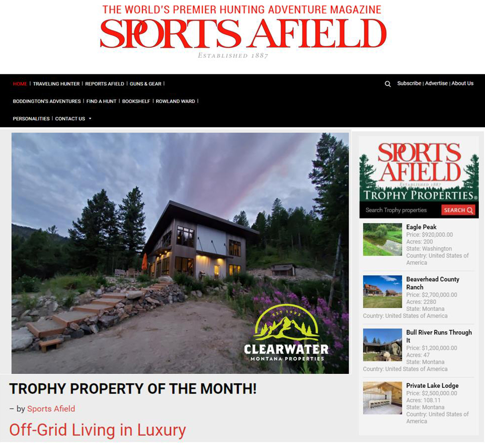 Sports Afield Trophy Property of the Month